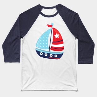 Sailing Boat, Sailor, Sailing, Sails, Boat, Ship Baseball T-Shirt